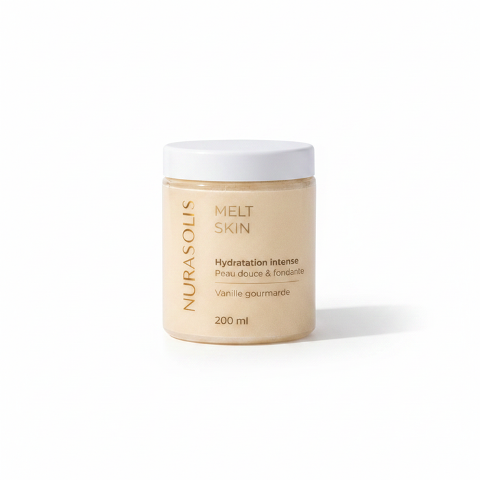 MELT SKIN Vanille fond blanc studio